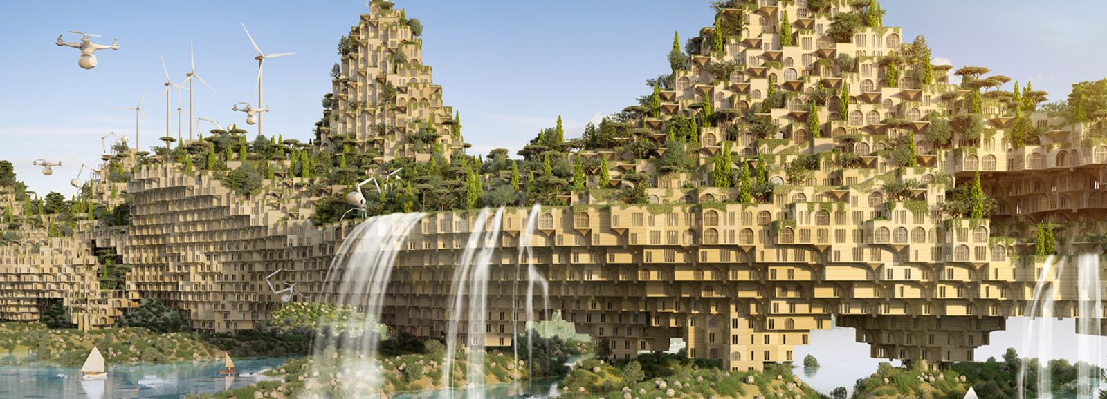 Tái sinh miền đất bị chiến tranh tàn phá với “Cầu Trang Trại” bằng công nghệ 3D của Vincent Callebaut