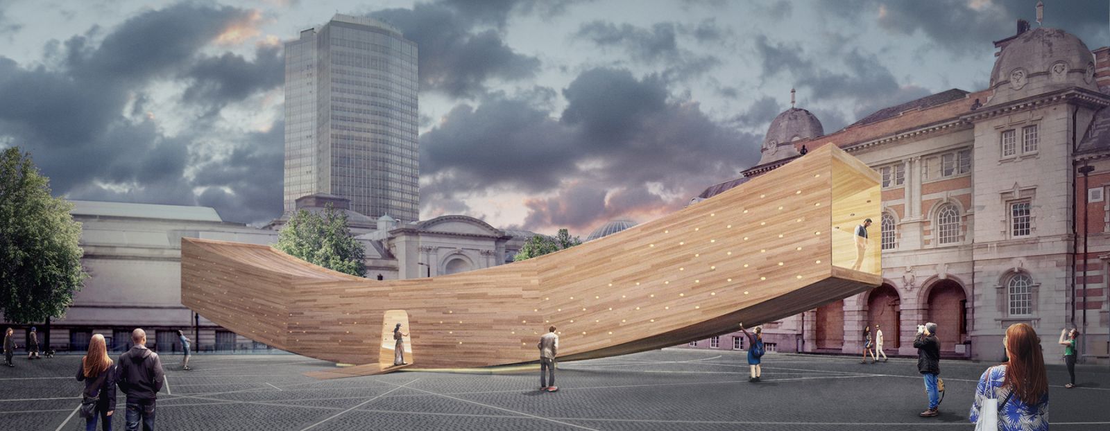 Tác phẩm kiến trúc cong như “nụ cười”của Alison Brooks Architects